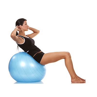 FITBALL gymnastic ball for exercises, blue