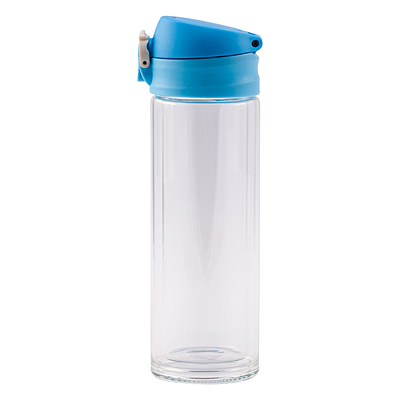 ABISKO glass bottle 280 ml, light blue