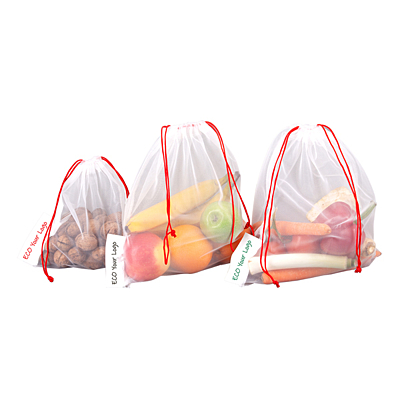 SHOPPING FRIEND set of food bags, white