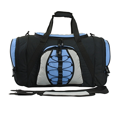 BEND cestovní taška,  černá/světle modrá