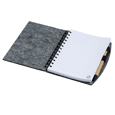 ECO SENSE felt notebook,  grey