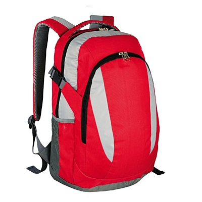 VISALIS sports backpack,  red/grey