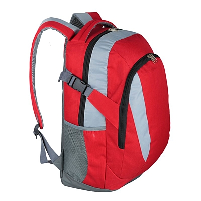 VISALIS sports backpack,  red/grey