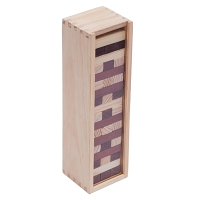 TOWER wooden game,  brown