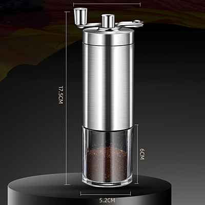 AROMA mlynček na kávu, strieborná