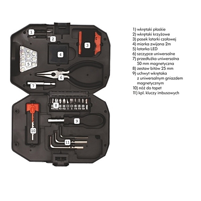 SMART DIY tool set,  black/red