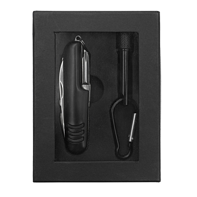 FREIBURG set of torch and pocket knife with 9 functions