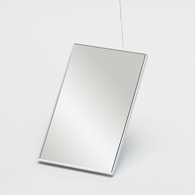 LOOKY mirror with dental floss, white