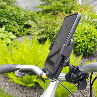 CELLSTEADY držiak mobilného telefónu na bicykel, čierna