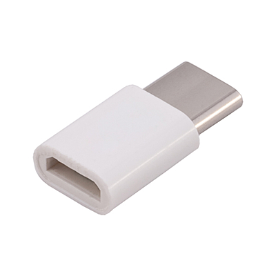 CONVERT USB adaptér Micro-USB/USB-C,  bílá