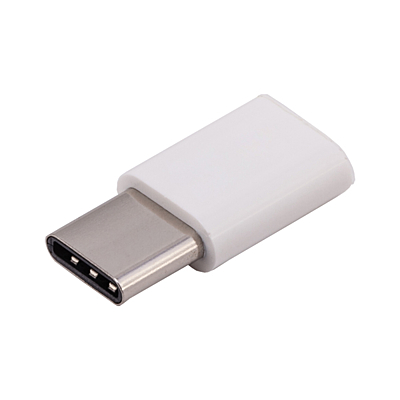 CONVERT USB adaptér Micro-USB/USB-C,  bílá