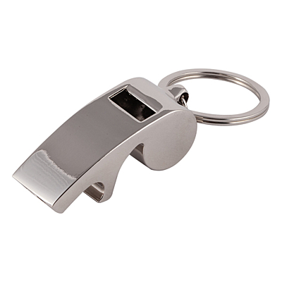 WHISTLE RING key ring,  silver