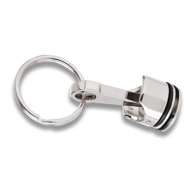 PISTON metal key ring,  silver