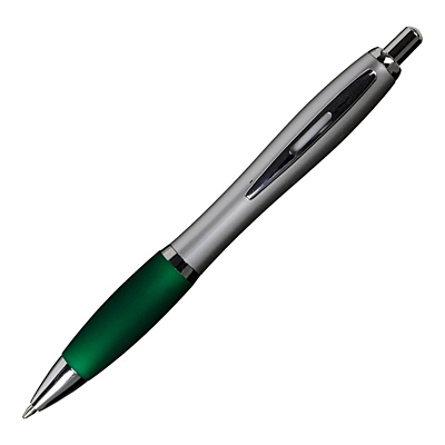 SAN guľôčkové pero, zelená/strieborná