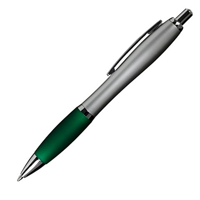 SAN guľôčkové pero, zelená/strieborná