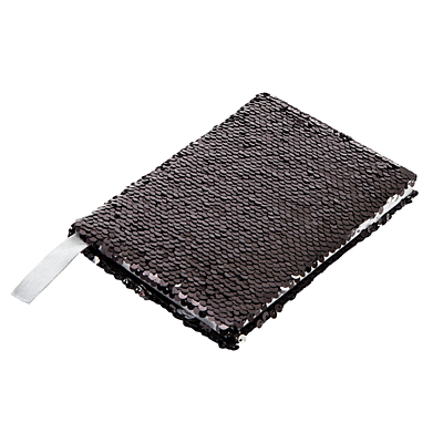 SEQUIN notebook,  black