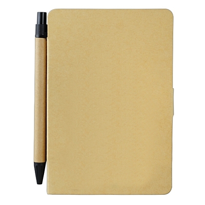 BLAND zápisník s guľôčkovým perom, béžová
