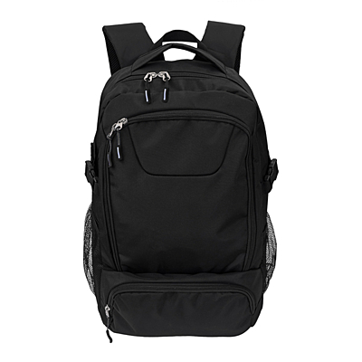 BADEN batoh s kapsou na laptop, černá