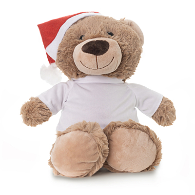XMAS TEDDY big christmas teddy bear, brown