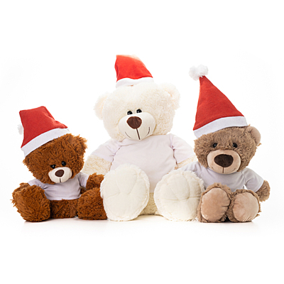 XMAS TEDDY big christmas teddy bear, brown